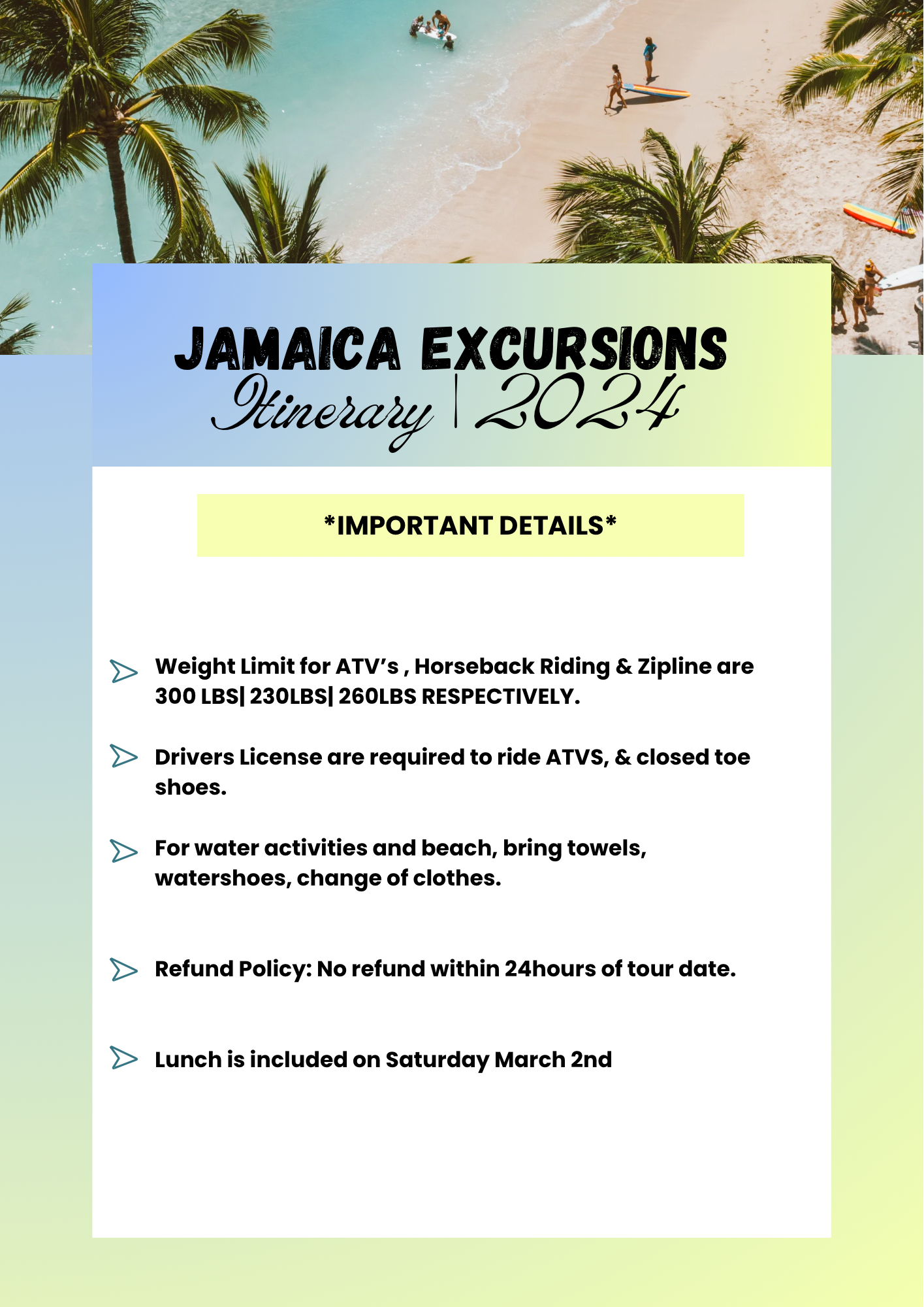 Birthday Shenanigans- Jamaica 2024