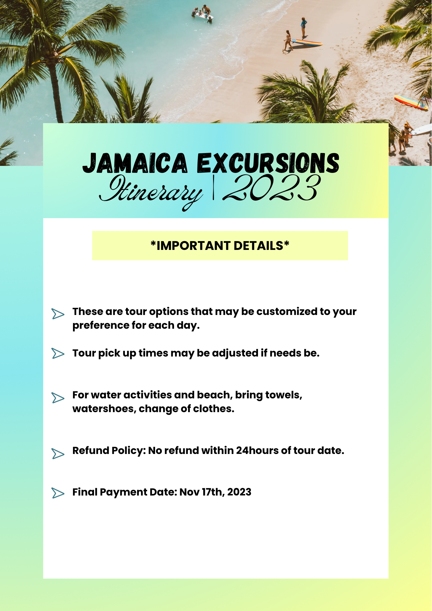 Yanessa’s Jamaica Trip