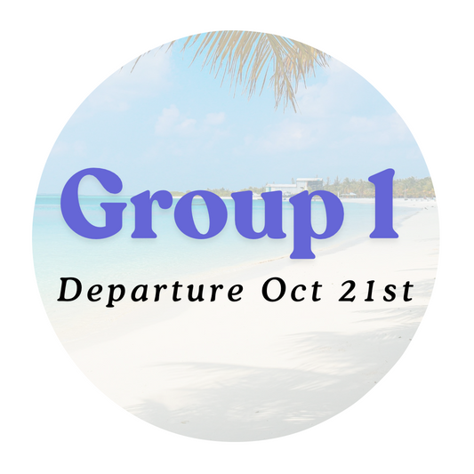 Group 1 Departure - Wednesday Oct 21st
