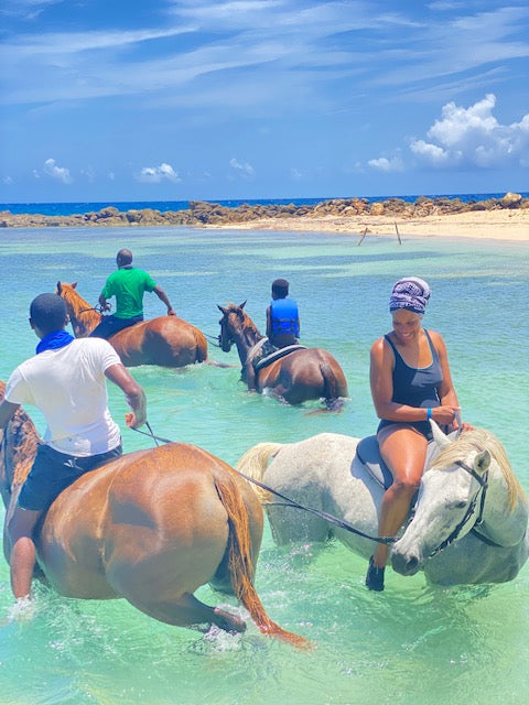 Horseback Riding in the ocean