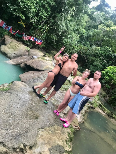 Family picture at the Blue Hole