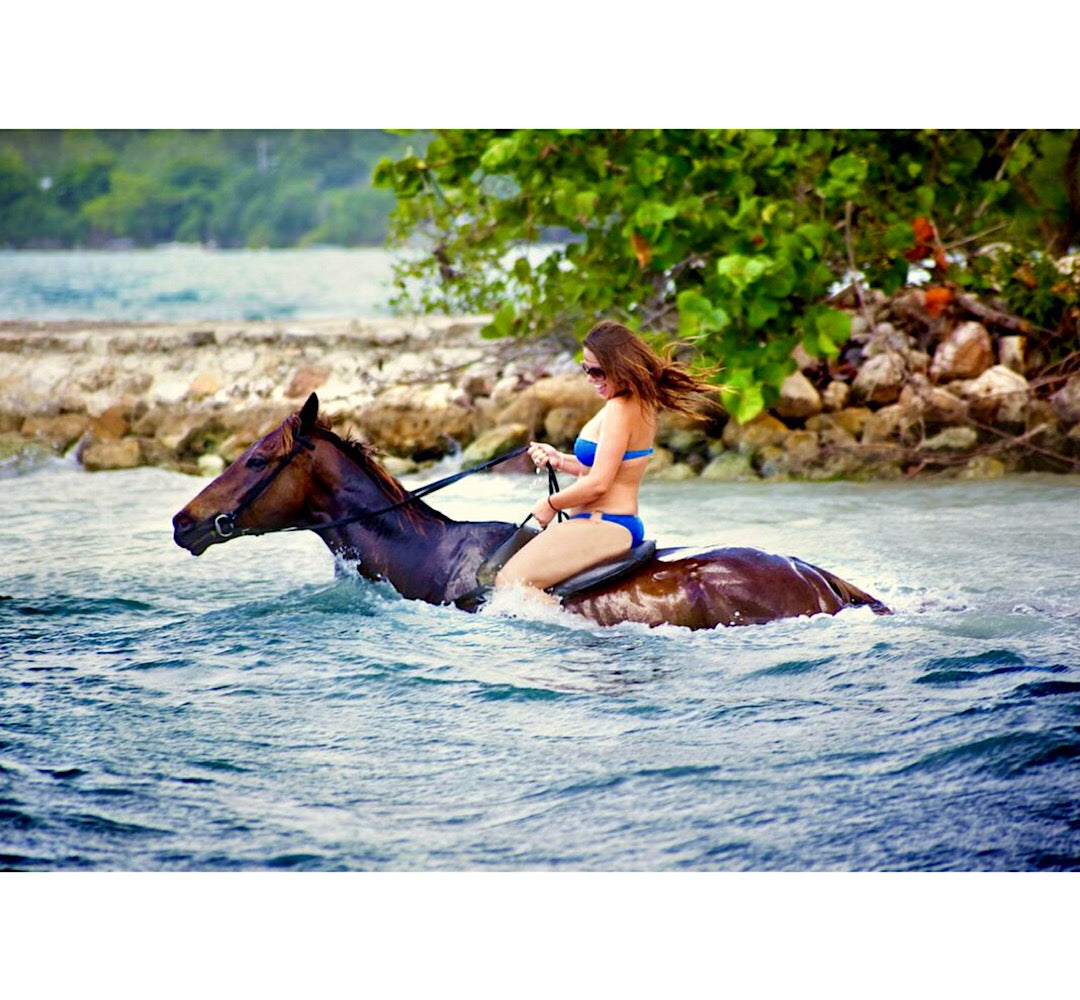 Ride and swim on horses excursion