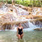 Halfway up the Dunns River Falls