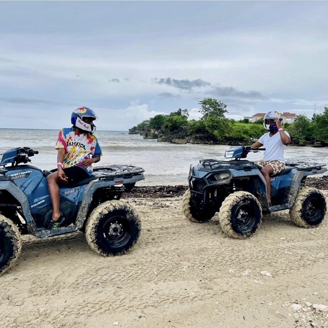 ATV Riding on the beach in Jamaica