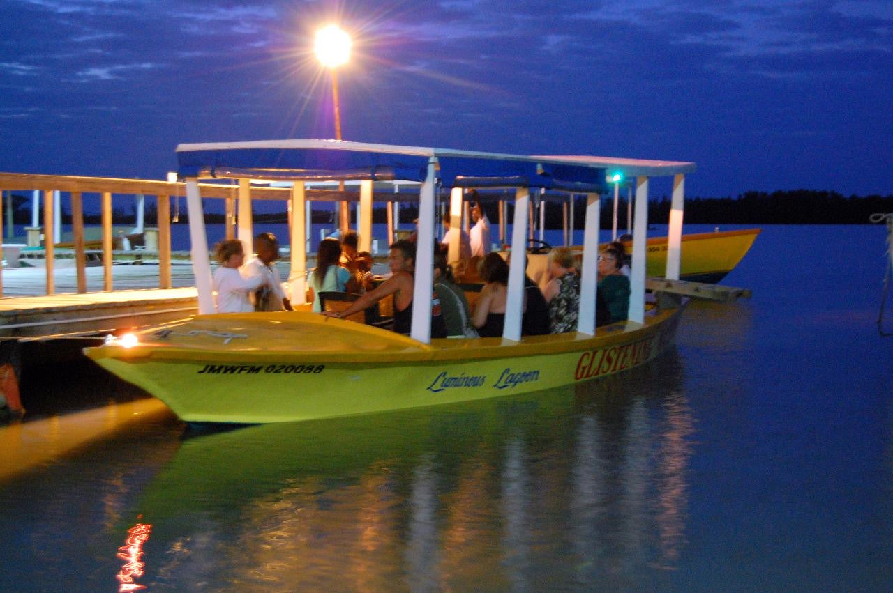 Boat ride out to the lagoon