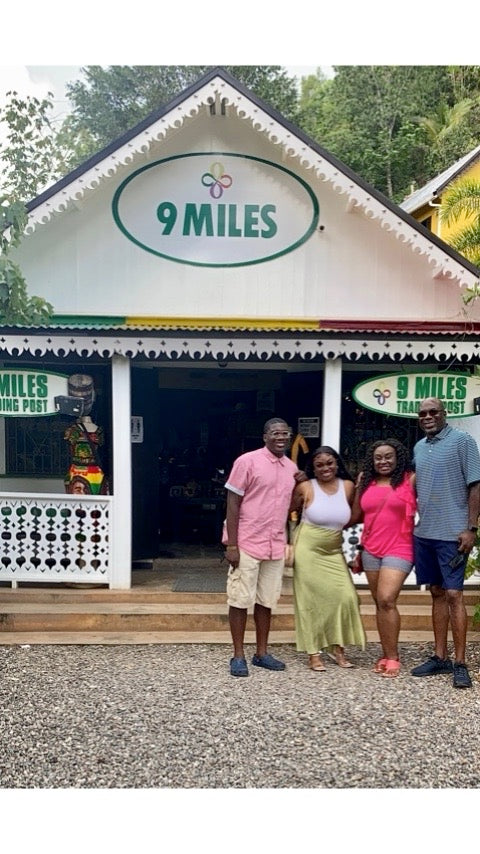 Family picture at Bob Marley